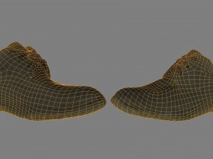 boot low poly 3D Модель