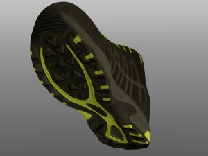 sneaker low poly Model 3D