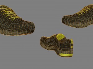 sneaker low poly Model 3D