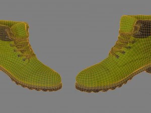 winter boots 3D Model