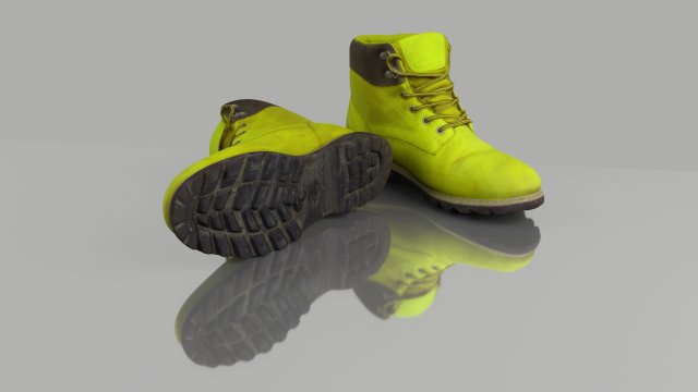 winter boots 3D Model .c4d .max .obj .3ds .fbx .stl .blend 
