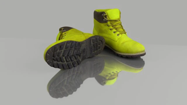 winter boots 3D Model .c4d .max .obj .3ds .fbx .stl .blend 