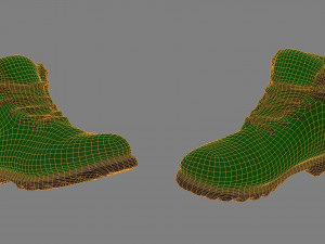men winter boots Modelo 3D