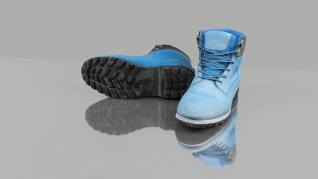 boots low poly 3D Model .c4d .max .obj .3ds .fbx .stl .blend 
