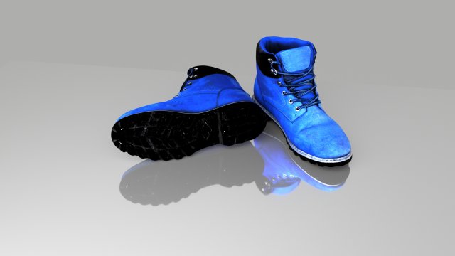boots low poly Modello 3D .c4d .max .obj .3ds .fbx .stl .blend 