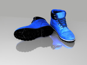 boots low poly 3Dモデル