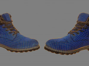 boots low poly 3D Model