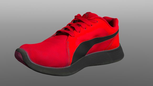 sneakers low poly 3D 模型 .c4d .max .obj .3ds .fbx .stl .blend 