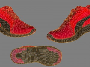 sneakers low poly 3D 模型