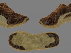 sneaker low poly 3D-Modell