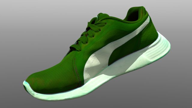 sneaker low poly 3D Model .c4d .max .obj .3ds .fbx .stl .blend 