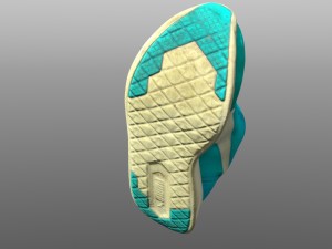 sneaker low poly Modello 3D