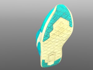 sneaker low poly Modello 3D