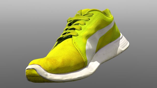 sneaker low poly 3D मॉडल .c4d .max .obj .3ds .fbx .stl .blend 