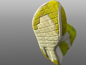 sneaker low poly 3D मॉडल