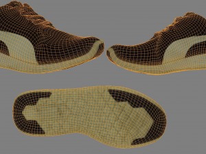 sneaker low poly Model 3D
