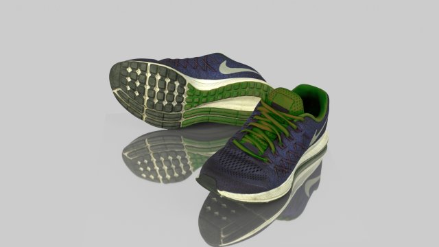 sneakers low poly Model 3D .c4d .max .obj .3ds .fbx .stl .blend