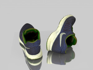 sneakers low poly Model 3D