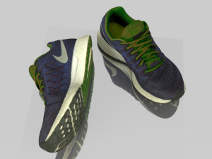 sneakers low poly Model 3D