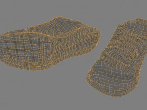 кросівки low poly 3D Модель