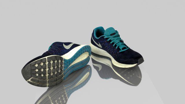 sport shoes 3D Model .c4d .max .obj .3ds .fbx .stl .blend 