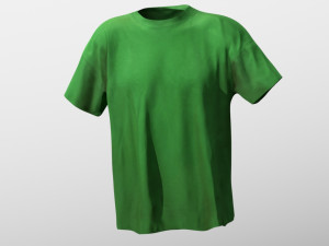 t-shirt low poly Modelo 3D