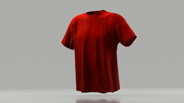 t-shirt low poly 3D Model .c4d .max .obj .3ds .fbx .stl .blend 