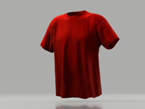 camiseta low poly Modelo 3D