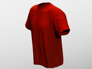 t-shirt low poly 3D 模型