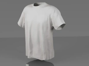 футболка низкополигональная 3D Модель