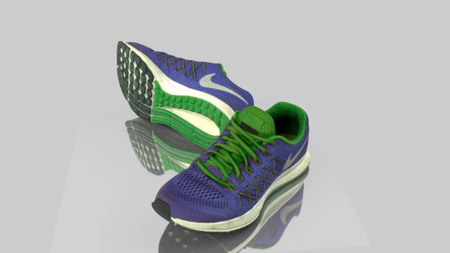 pair of sneakers 3D Model .c4d .max .obj .3ds .fbx .stl .blend 