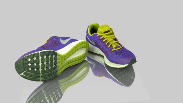 low poly sneakers 3D Модель .c4d .max .obj .3ds .fbx .stl .blend 