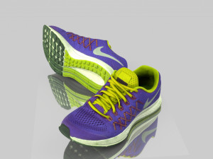 low poly sneakers 3D Модель