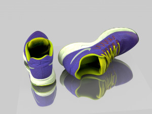 low poly sneakers 3D Модель