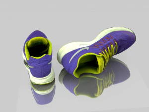 low poly sneakers 3D Model