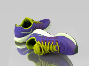 low poly sneakers 3D Model