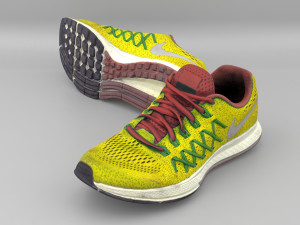 yellow shoes 3D Модель