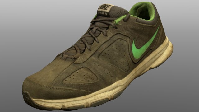 old sneaker low poly Modello 3D .c4d .max .obj .3ds .fbx .stl .blend 