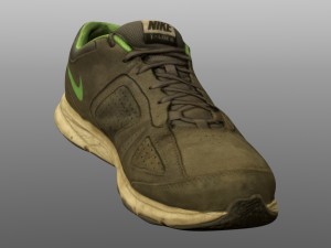 old sneaker low poly Modello 3D