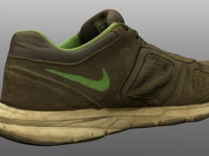old sneaker low poly Modello 3D
