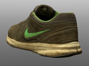 old sneaker low poly Modello 3D