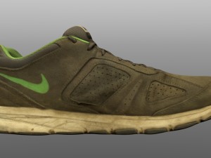 old sneaker low poly Modello 3D