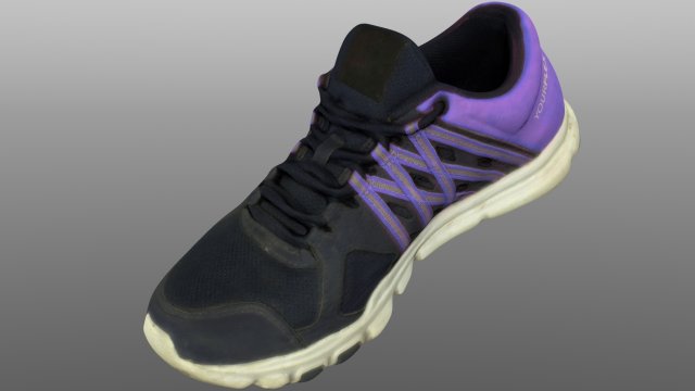 sneaker low poly Modello 3D .c4d .max .obj .3ds .fbx .stl .blend 