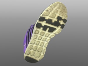 sneaker low poly Modello 3D