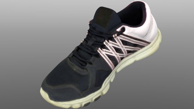 sneaker low poly 3D 模型 .c4d .max .obj .3ds .fbx .stl .blend 