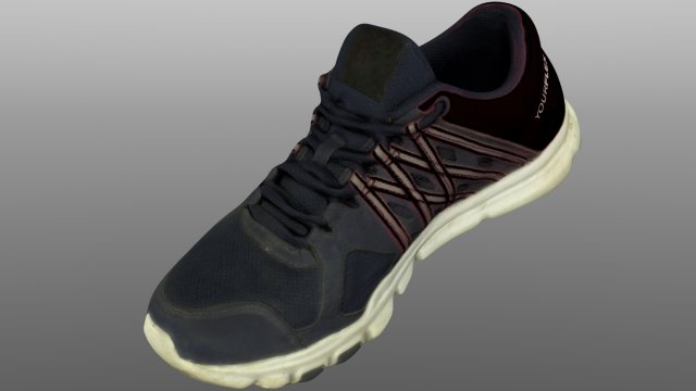 sneaker low poly 3D Model .c4d .max .obj .3ds .fbx .stl .blend 