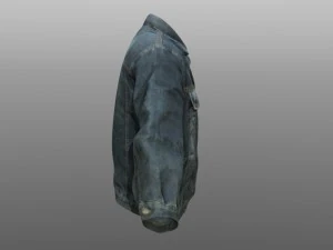 jeans jacket closed 3D Model