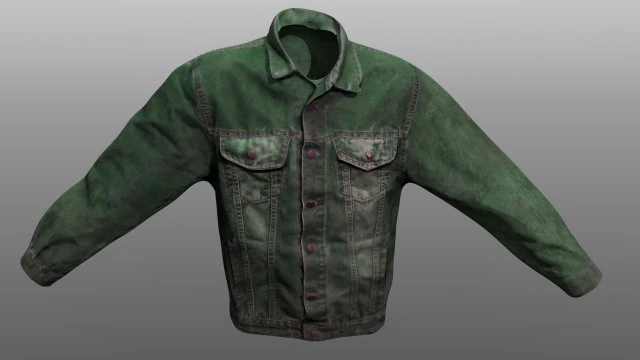 jeans jacket closed 3D Model .c4d .max .obj .3ds .fbx .stl .blend 