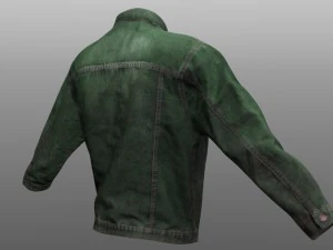 jeans jacket closed 3D Model