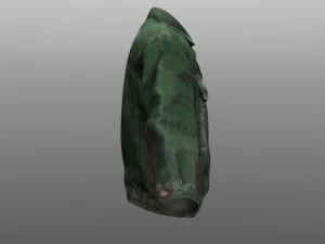 jeans jacket closed 3D Model